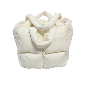 My Mum Made It Cream Puffer Tote Bag